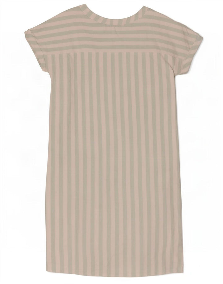 Abito a trapezio da donna Max Mara EU 42 Acetato a righe bianche grandi