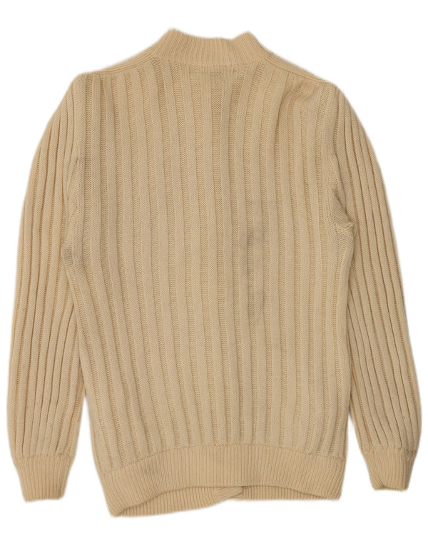 Maglione cardigan da donna Elle Erre UK 14 Large Beige Lana