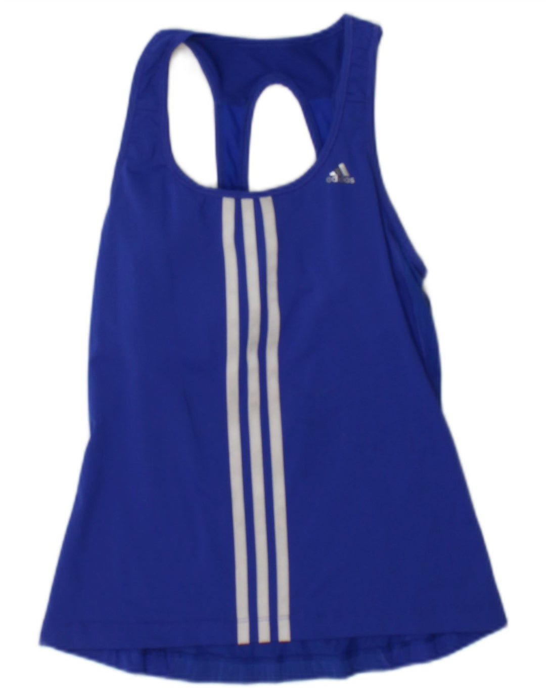 Adidas Womens Climacool Vest Top UK 8 Small Blue Colourblock Nylon