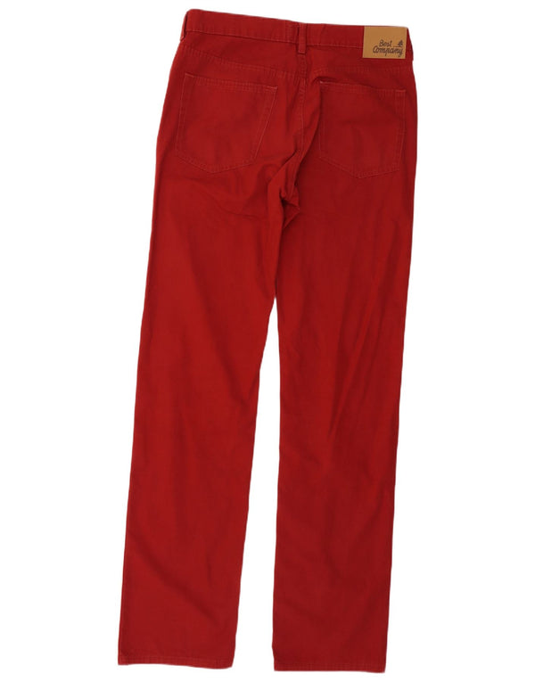 Best Company Ανδρικό ίσιο casual παντελόνι W34 L34 κόκκινο βαμβακερό