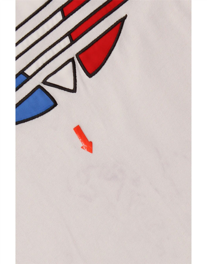 Adidas Mens Graphic T-Shirt Top Medium White Cotton