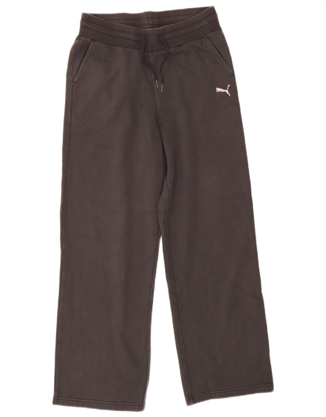 Puma Womens Tracksuit Trousers UK 14 Medium  Black Cotton