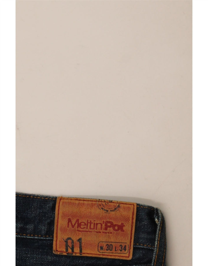 Meltin' Pot Dame Bootcut Jeans W30 L31 Blå Bomuld