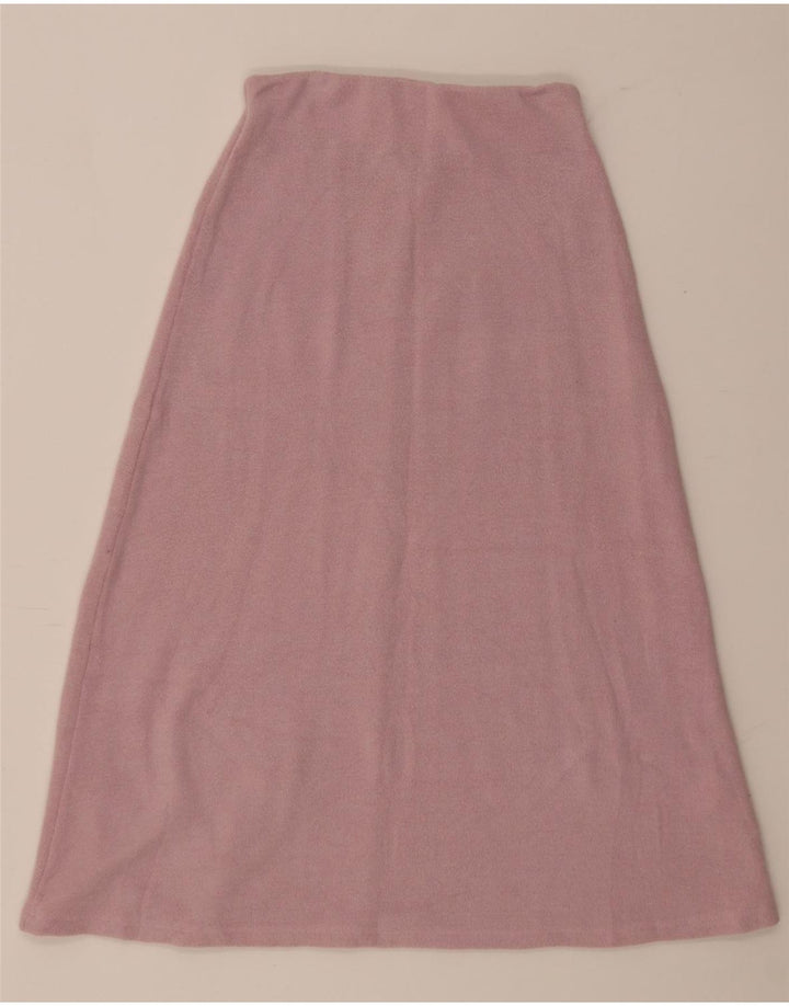Zara Womens Knit A-Line Skirt Small W26 Pink Polyester