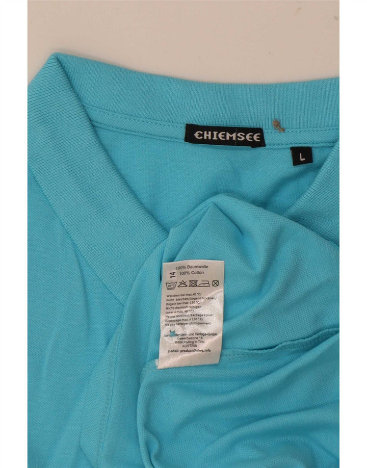 Chiemsee Womens Polo Shirt UK 16 Large Blue Cotton