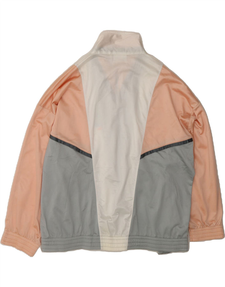 LOTTO Womens Oversized Tracksuit Top Jacket UK 18 XL Grey Colourblock Vintage Lotto and Second-Hand Lotto from Messina Hembry 