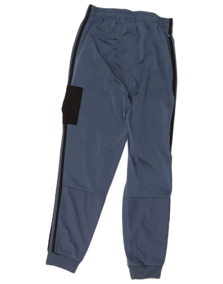 Adidas Boys Tracksuit Trousers Joggers 13-14 Years  Blue Polyester