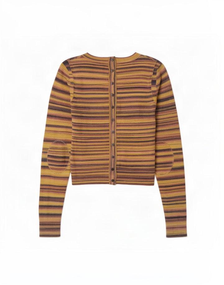 Maglione maglione girocollo da donna Whistles UK 12 a righe multicolori medie