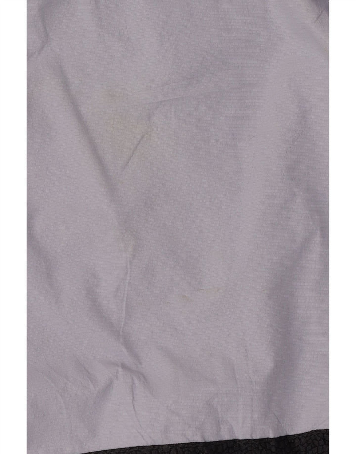 Columbia Womens Hooded Rain Jacket UK 16 Large Purple Colourblock Polyester