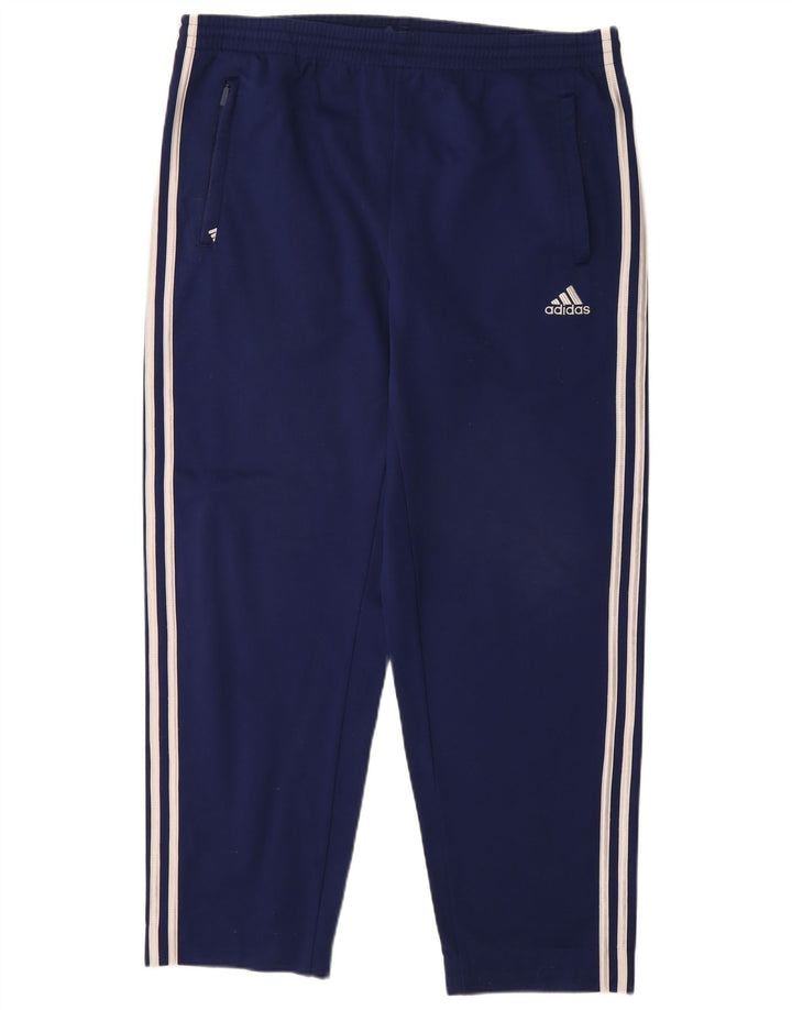 Adidas Mens Tracksuit Trousers UK 40/42 Medium  Navy Blue Polyester