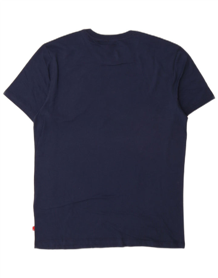 Levi's Mens Slim T-Shirt Top Large Navy Blue Cotton