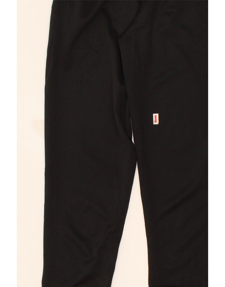 ADIDAS Boys Climalite Tracksuit Trousers 11-12 Years Black Polyester Vintage Adidas and Second-Hand Adidas from Messina Hembry 
