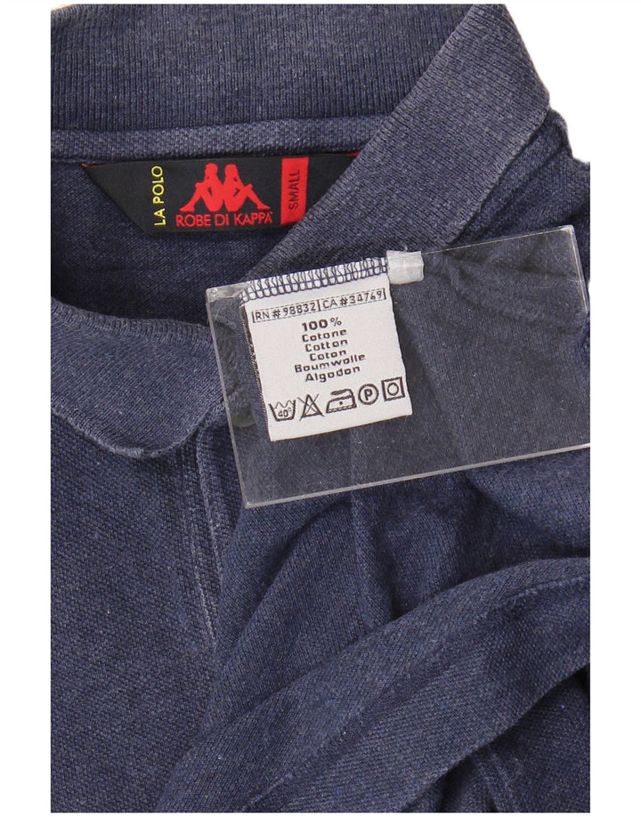 Kappa Mens Polo Shirt Small Navy Blue Cotton