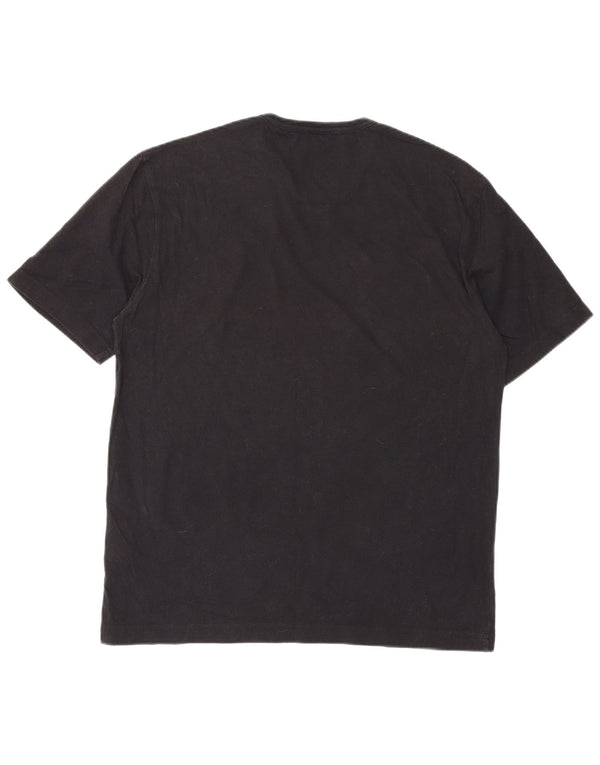Calvin Klein Jeans Womens T-Shirt Top UK 18 XL Black Cotton