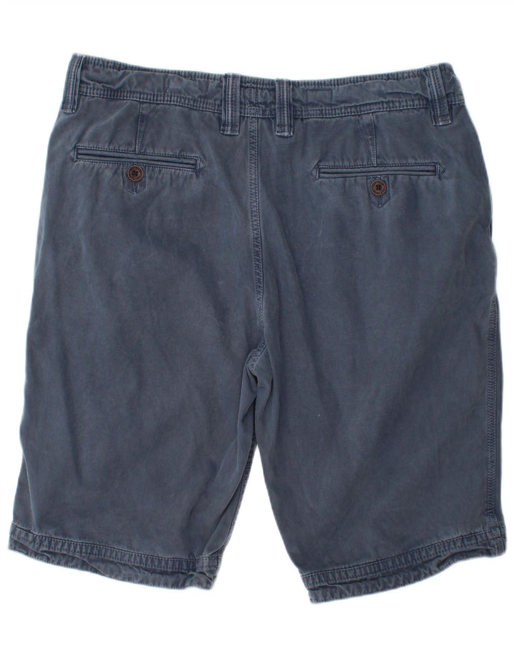 Fat Face Mens Chino Shorts W36 Large Navy Blue Cotton