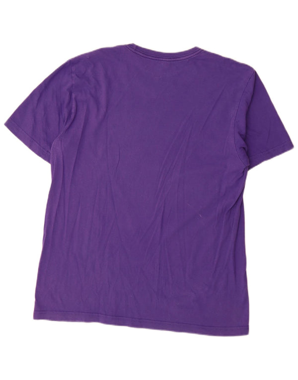Nike Camiseta gráfica de ajuste estándar para hombre, talla grande, algodón morado