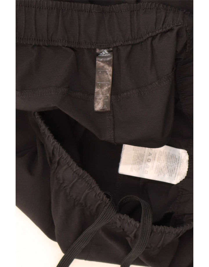 Adidas Mens Climalite Tracksuit Trousers Joggers Large Black Polyester