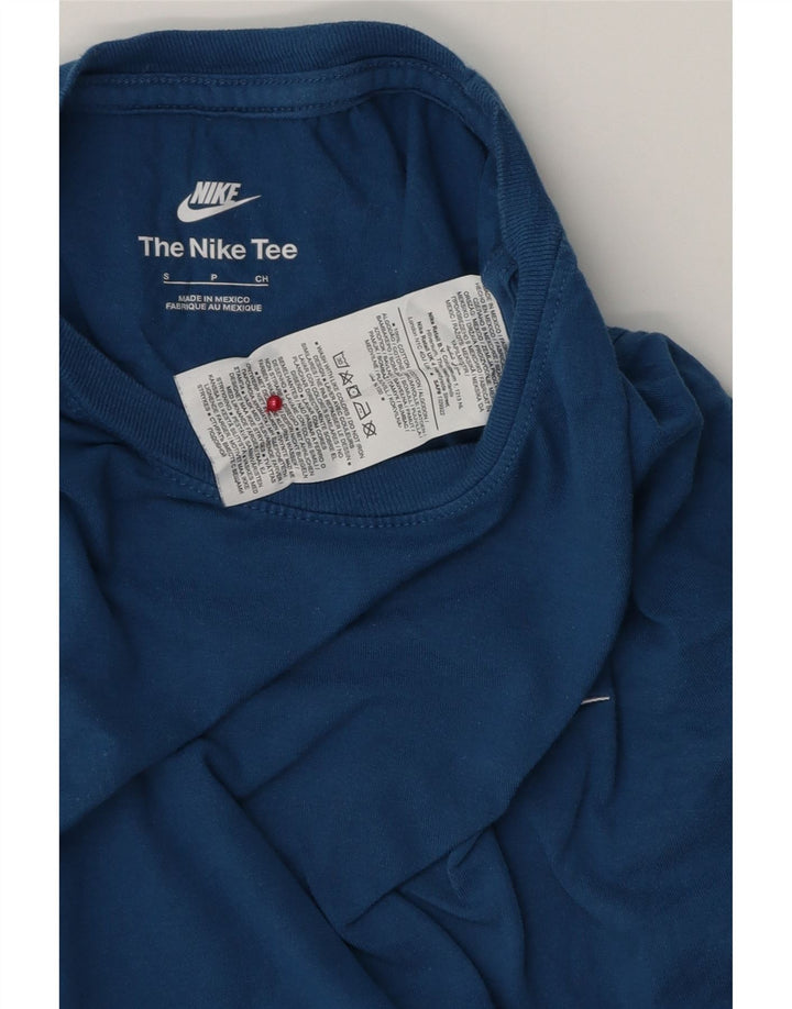 Nike Mens T-Shirt Top Small Blue Cotton