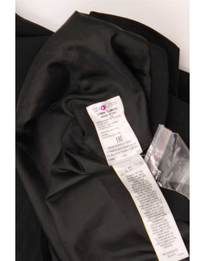 Marks & Spencer Womens Trench Coat UK 22 3XL Sort Polyester