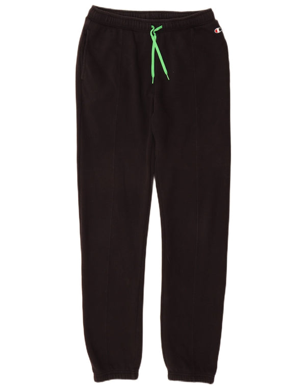 Champion Boys Tracksuit Trousers Joggers 13-14 Years XL Black Cotton