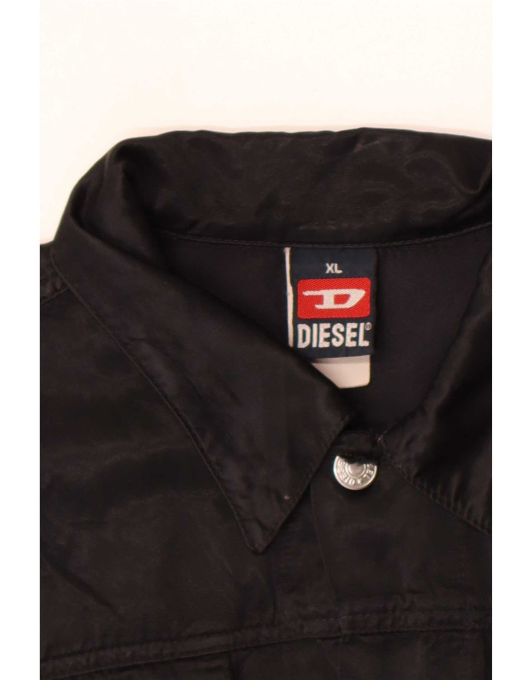 Diesel Womens Utility Jacket UK 18 XL Black Cotton