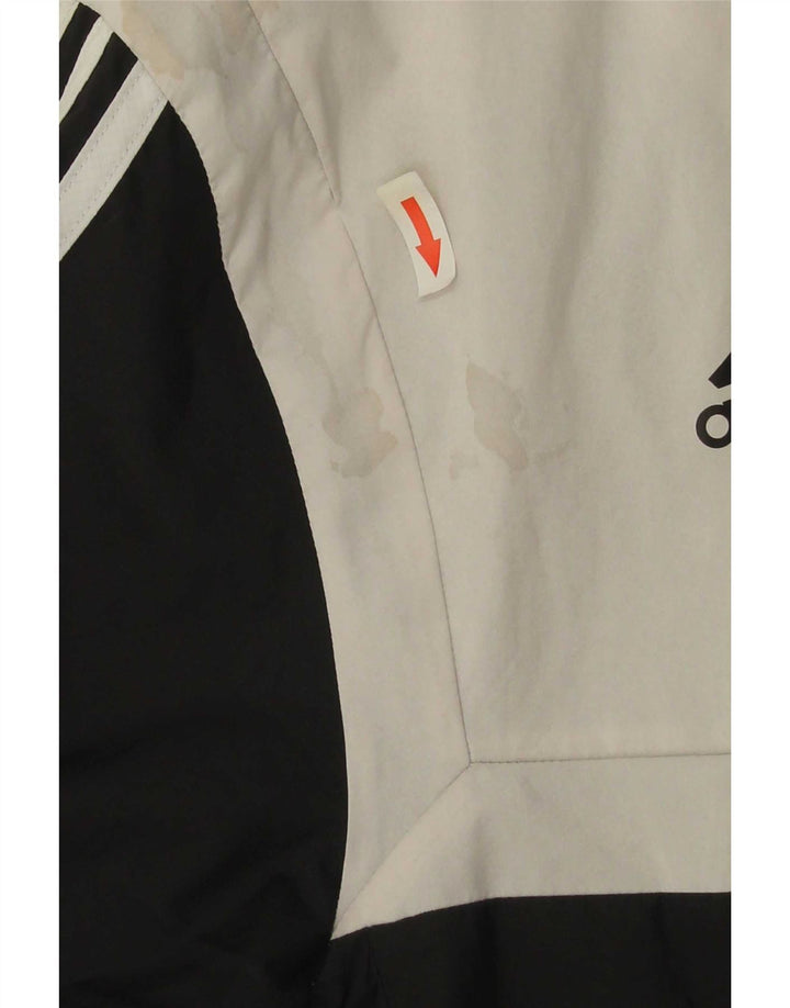 Adidas - Chaqueta de chándal con capucha para hombre, color negro medio, poliéster