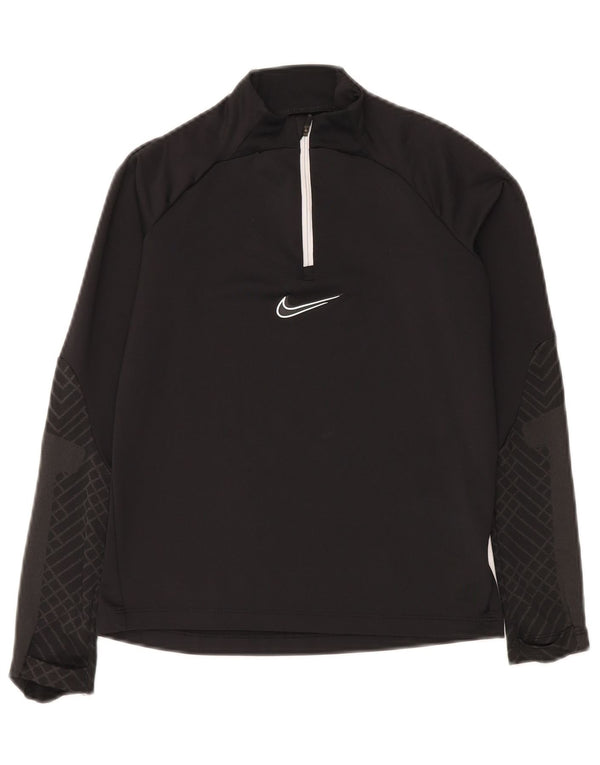 Haut de survêtement Nike Dri Fit Slim pour garçon 10-11 ans, noir moyen