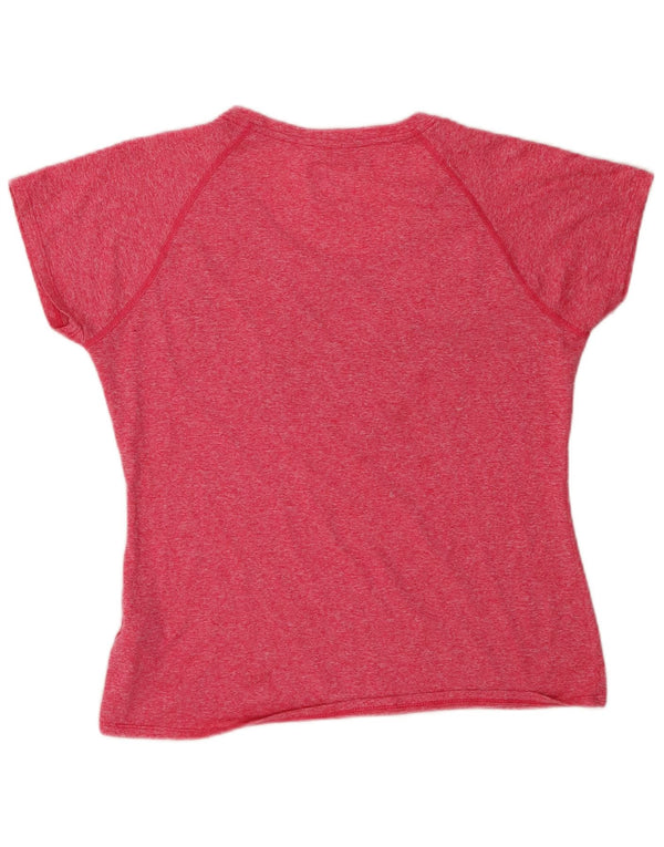 The North Face T-shirt da donna Top UK 16 Large Poliestere chiazzato rosa