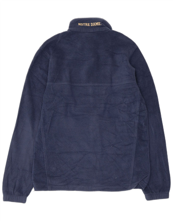 Columbia Mens Graphic Fleece Jacket UK 36 Small Navy Blue Polyester