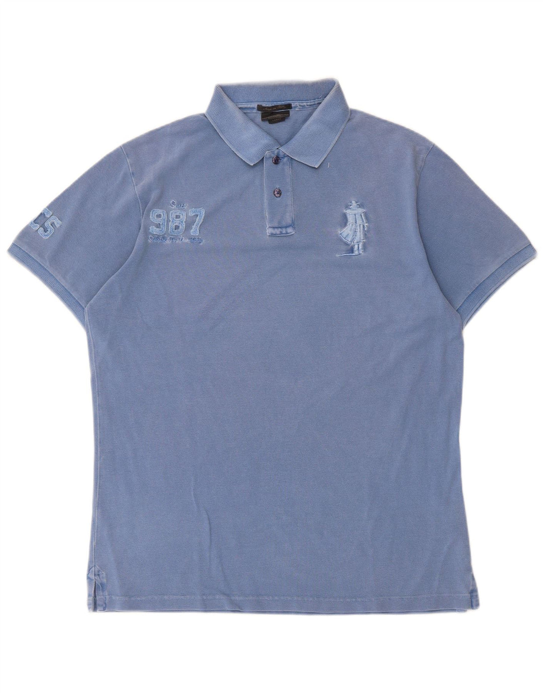 Marlboro Classics Polo graphique homme grand bleu coton