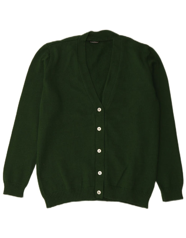 Vintage dame cardigan sweater UK 14 Large Green