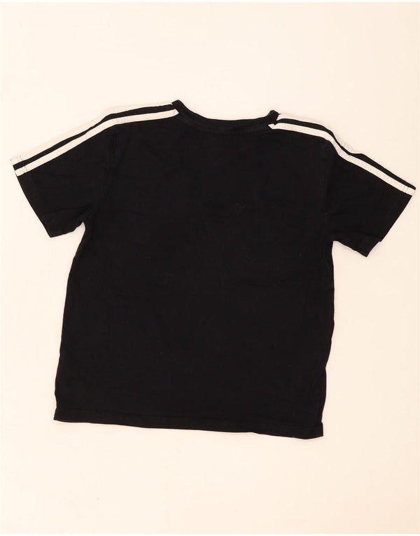 Adidas Girls Crop Grafisk T-Shirt Top 7-8 år Lille sort bomuld