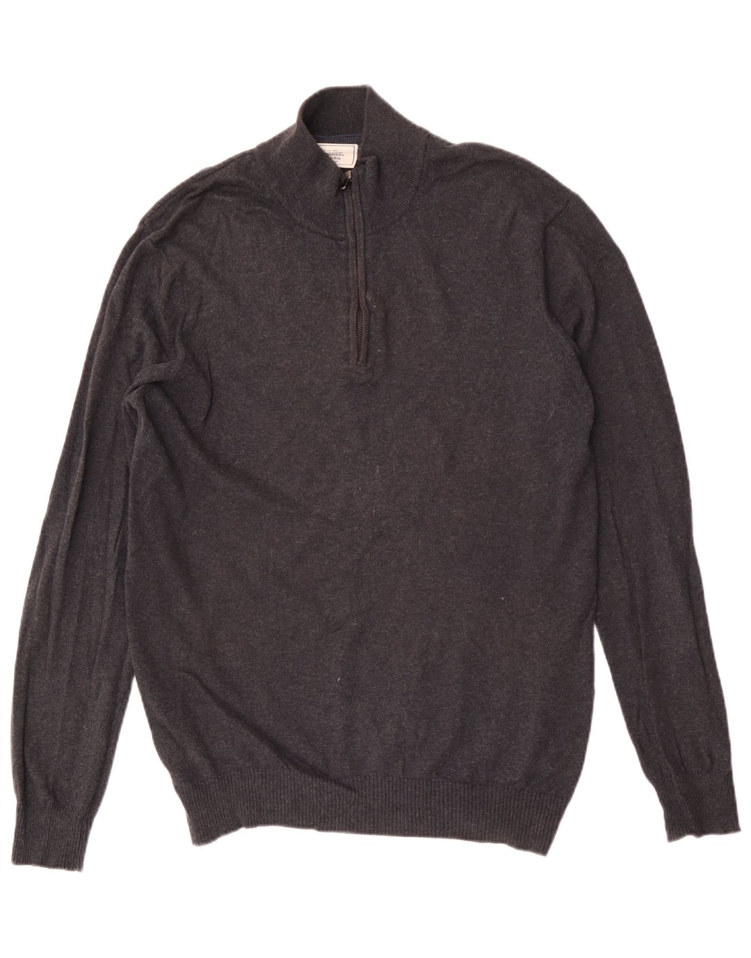 John Lewis Herre sweater med lynlåshals XL grå bomuld