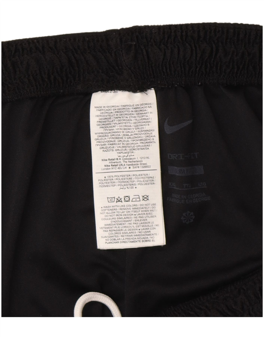 Nike Mens Dri Fit Slim Fit Sport Shorts 2XL  Black Polyester