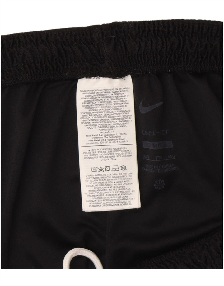 Nike Mens Dri Fit Slim Fit Sport Shorts 2XL  Black Polyester