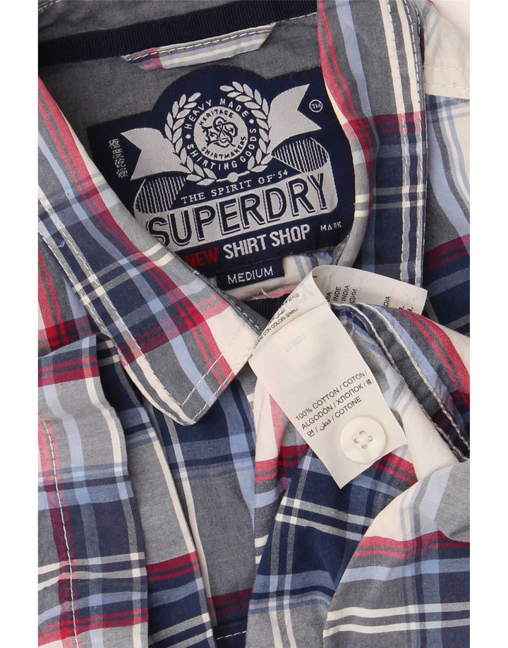 Superdry Kortærmet Herreskjorte Medium Blue Check