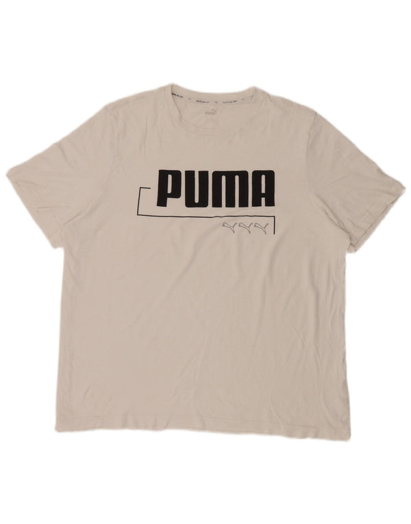 Ανδρικό γραφικό T-Shirt Puma XL Λευκό βαμβακερό