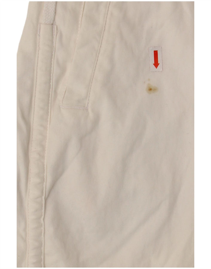NIKE Womens Chino Shorts UK 8 Small W30 White Cotton