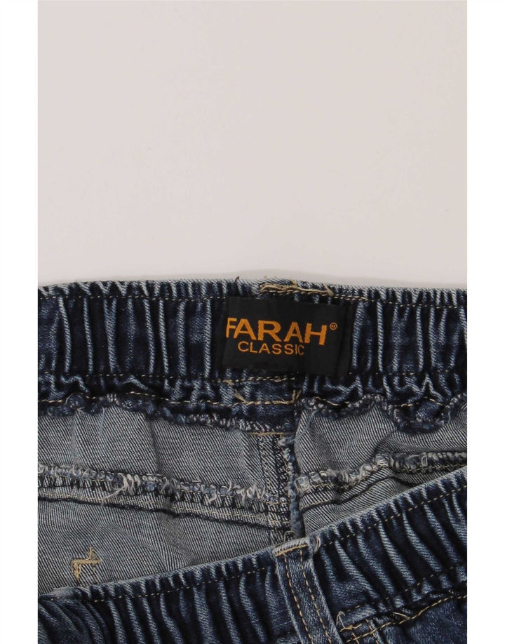 Farah Womens Classic Straight Jeans W36 L27 Blue Cotton