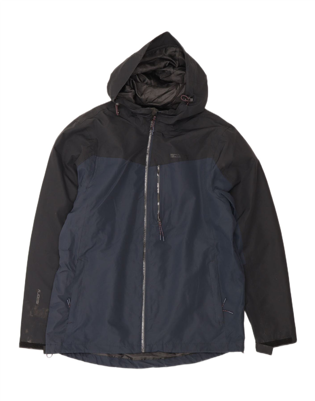 Giacca antipioggia da uomo Mountain Warehouse UK 40 Large Blu Navy Colorblock