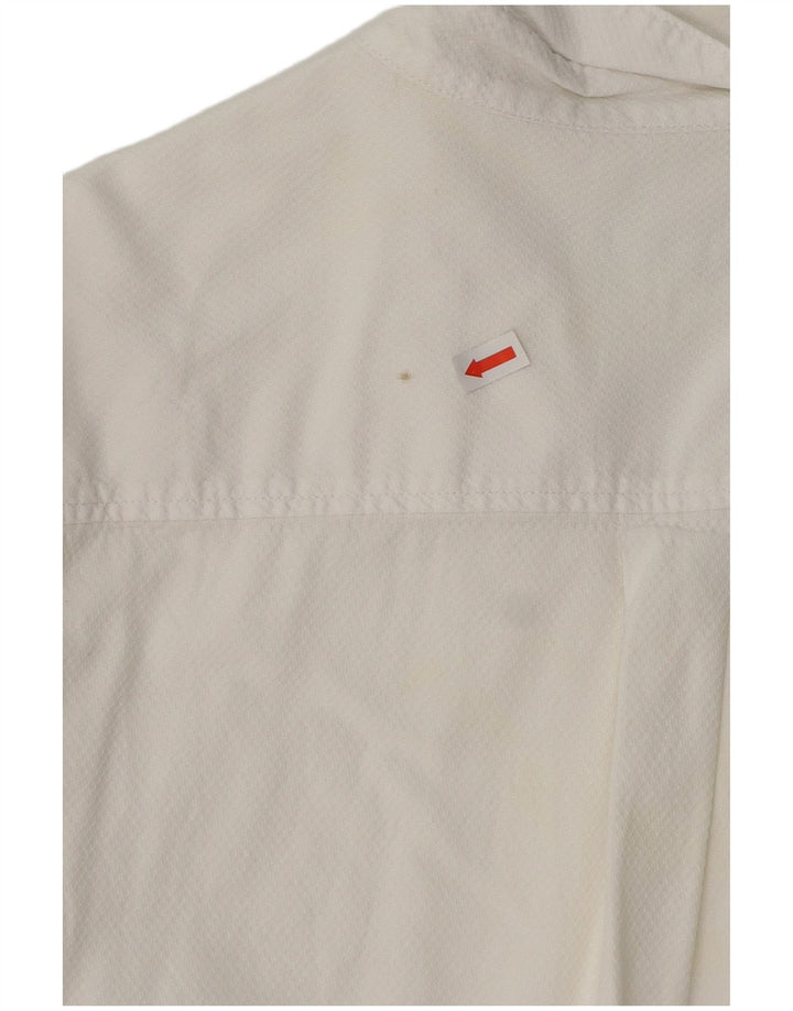 BENETTON Boys Shirt 13-14 Years 3XL White Cotton