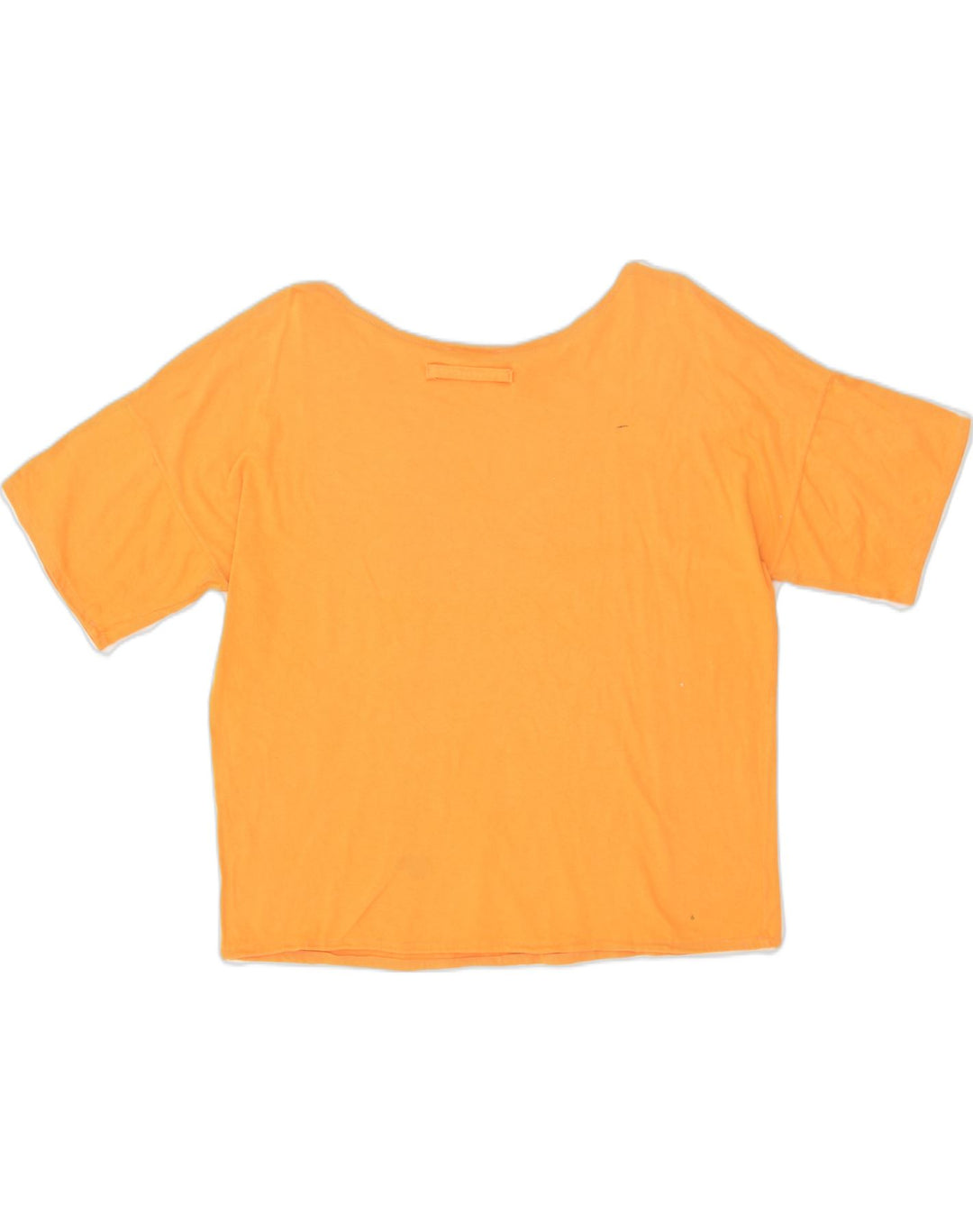 MARINA YACHTING Womens Graphic T-Shirt Top UK 12 Medium Yellow Cotton | Vintage Marina Yachting | Thrift | Second-Hand Marina Yachting | Used Clothing | Messina Hembry 