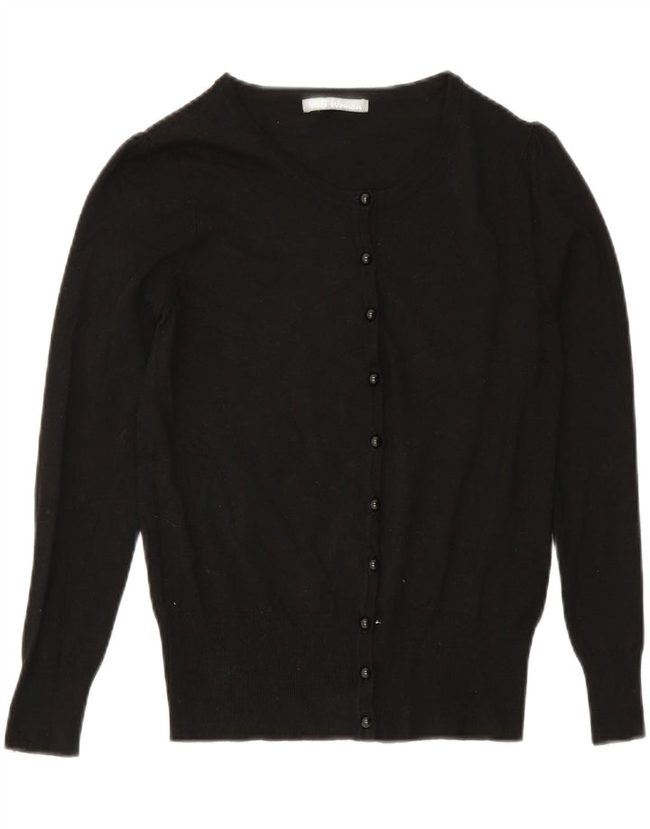 Marks & Spencer Damen-Cardigan-Pullover UK 10 Small Schwarze Viskose