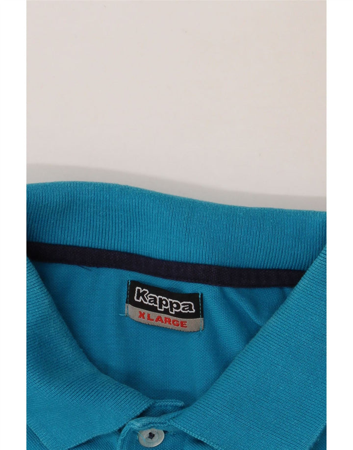 KAPPA Mens Polo Shirt XL Blue Cotton Vintage Kappa and Second-Hand Kappa from Messina Hembry 