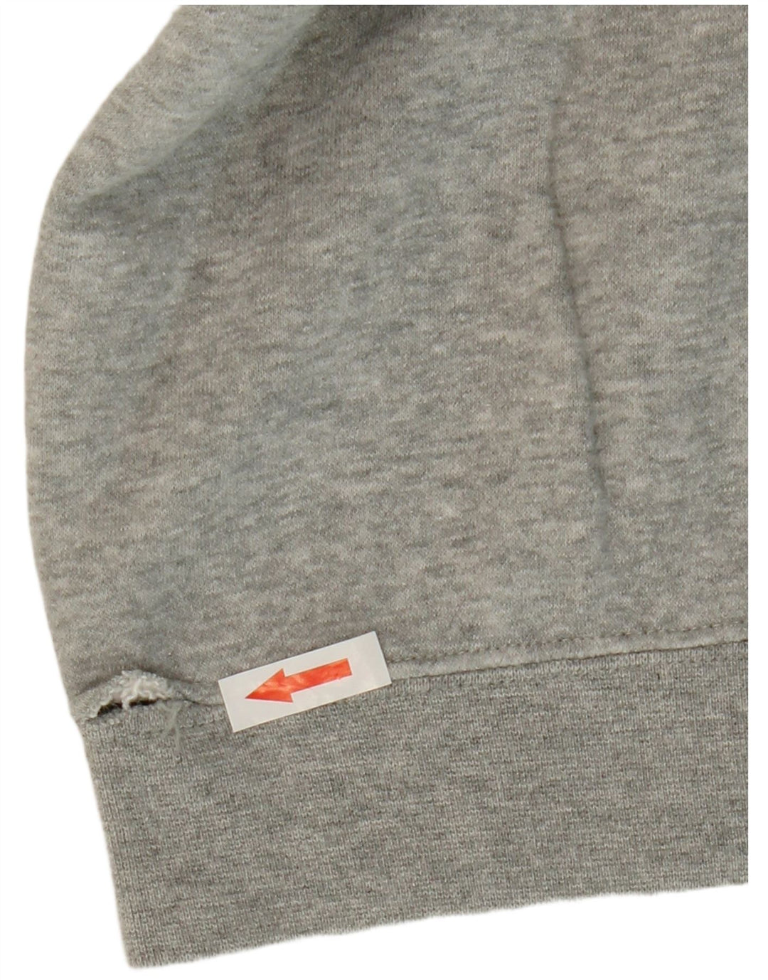 Nike Womens Hoodie Jumper UK 14 Medium Grey Cotton