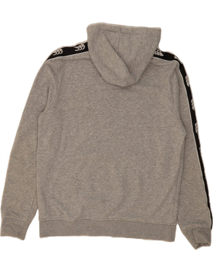 CANTERBURY Girls Graphic Hoodie Jumper 13-14 Years Grey Cotton Vintage Canterbury and Second-Hand Canterbury from Messina Hembry 