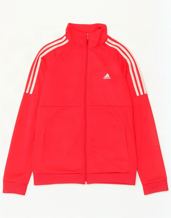 Damska bluza dresowa Adidas UK 12/14 Średni czerwony poliester