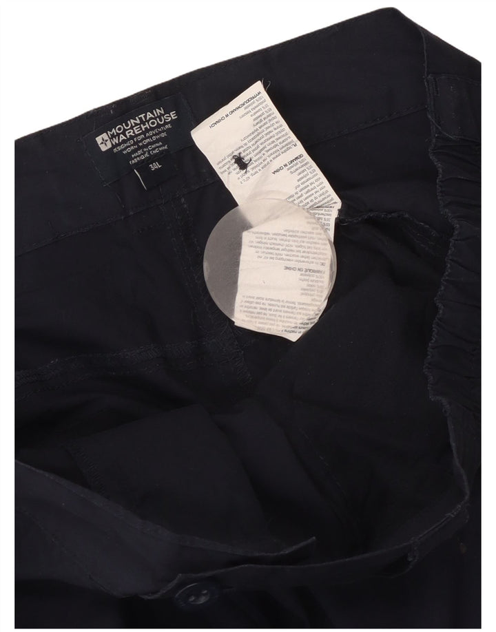 Mountain Warehouse Womens Straight Cargo Trousers W36 L34 Navy Blue