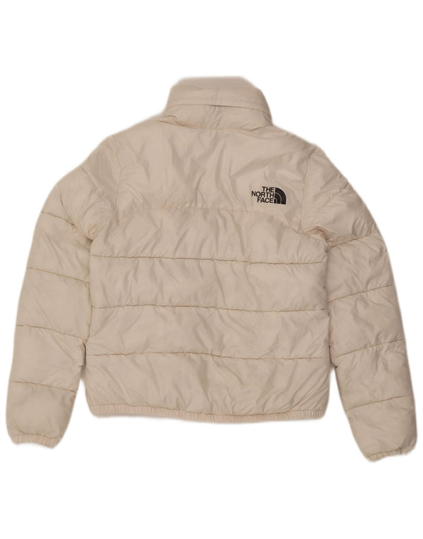 Giacca imbottita con cappuccio da donna The North Face UK 10 Small Poliestere bianco