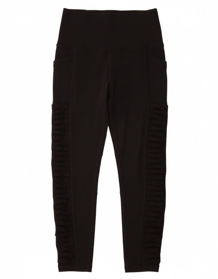 ATHLETA Womens Crop Leggings UK 4 XS Black Nylon